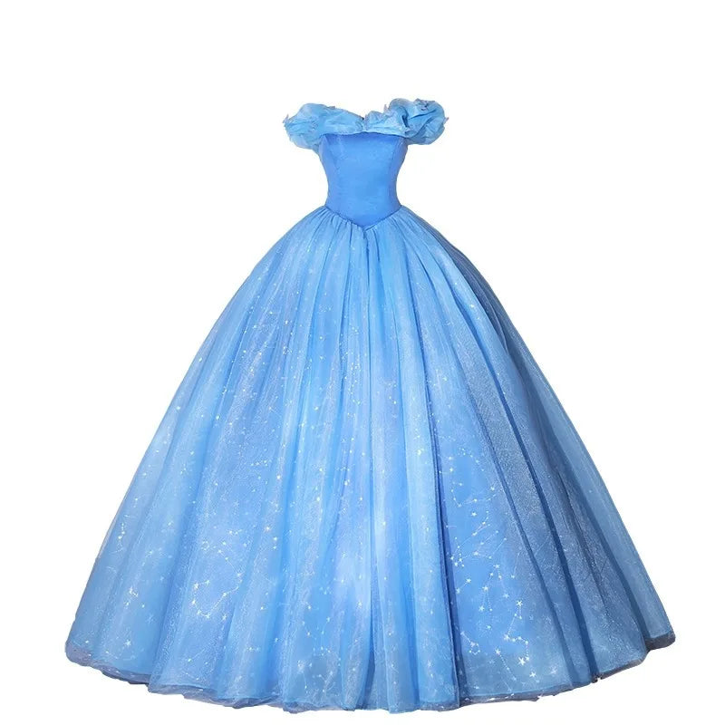 Bomaris Off-Shoulder Ball Gown Quinceanera Dresses Vestidos De 15 Anos Fashion Glitter Tulle Cinderella Birthday Party Gowns