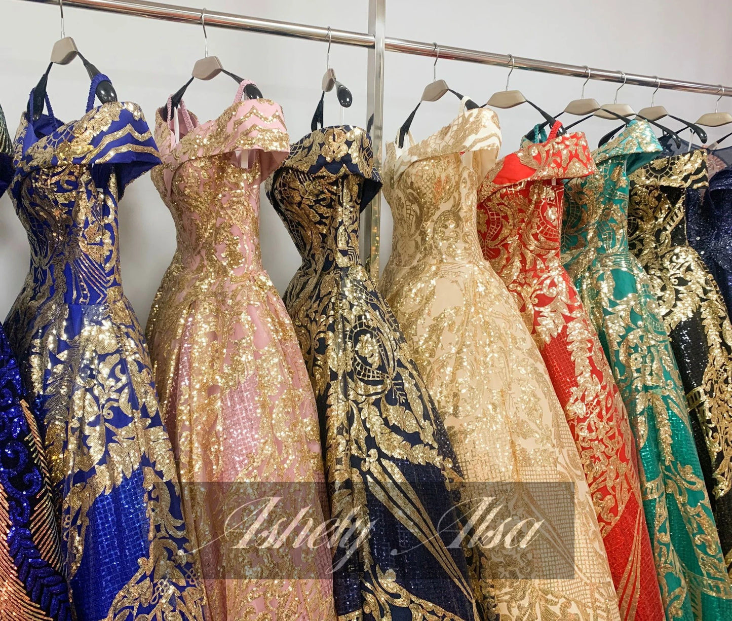 Ashely Alsa Real Picture Quinceanera Dress Cap Sleeve Gold Applique Vestido De 15 Anos Birthday Party Gown Arabic Prom Dresses