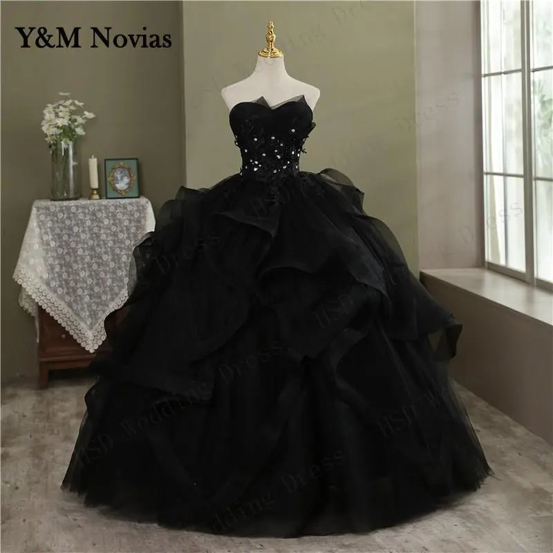 Quinceanera Dresses Party Prom Lace Embroidery Strapless Ball Gown 5 Colors Quinceanera Dress Plus Size Vestido De Quince Robe