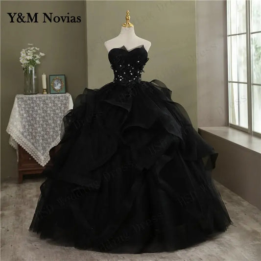 Quinceanera Dresses Party Prom Lace Embroidery Strapless Ball Gown 5 Colors Quinceanera Dress Plus Size Vestido De Quince Robe