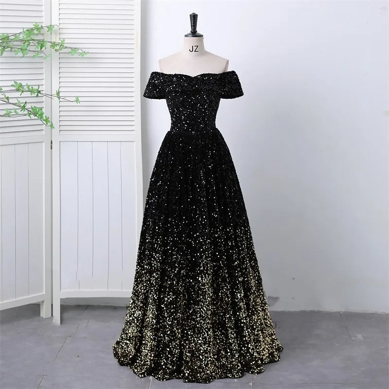 Luxury Sequnies Off The Shoulder Quinceanera Dress 2024 New Party Ball Gown Custom Multiple Colour Plus Size Vestido De Noiva