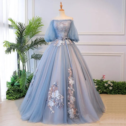 ruthshen Latest Sexy Boat Neck Prom Dresses Off Shoulder Evening Gowns With Floor Length Elegant A Line Formal Party Dress 2023