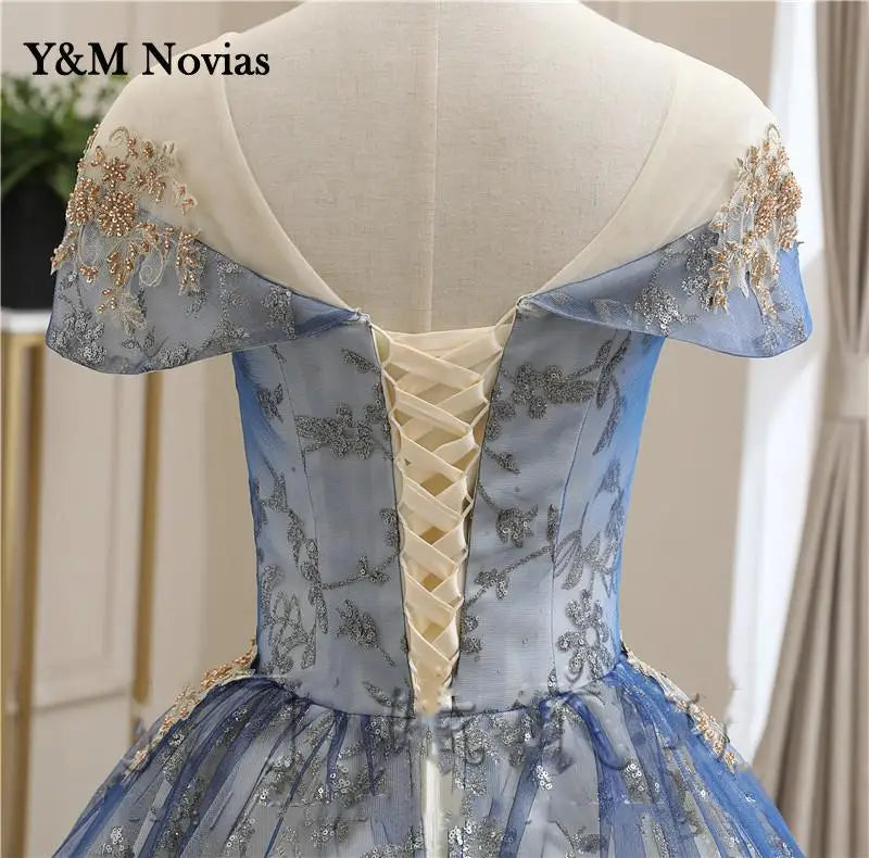Sweet O-Neck Quinceanera Dresses short Sleeve Party Prom Ball Gown Classic Lace Embroidery Vintage Plus Szie Vestidos De 15 Anos
